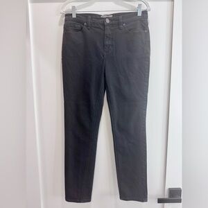 Free People Charcoal Straight Leg Jeans